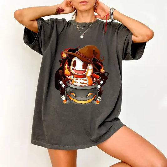 Cute Halloween P0kem0n Legends Unisex T-shirt For Fans Graphic Top