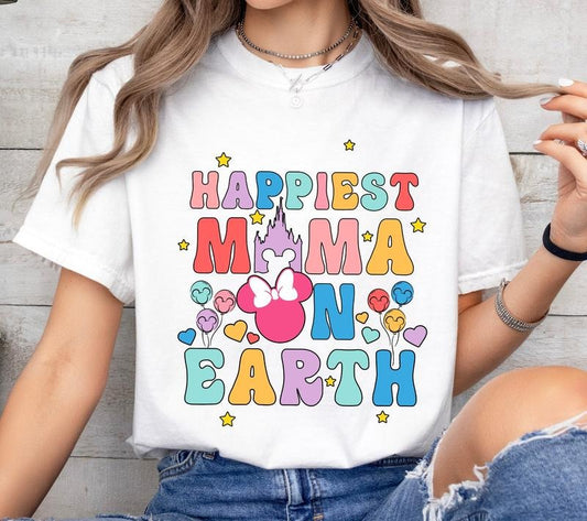 Cute Happiest Mama On Earth Tshirt Sweatshirt, Mom Tee, Best Mom Ever Shirt, Mother's Day Gift