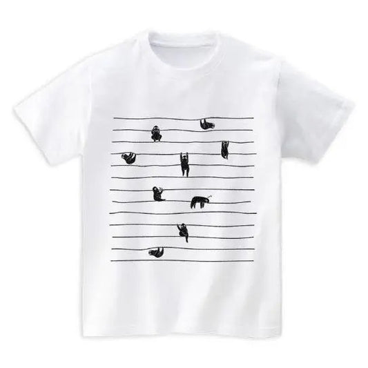 Cute Lazy Sloth, Playing, Sleeping, Climbing - Short Sleeve Unisex, Men Made in USA