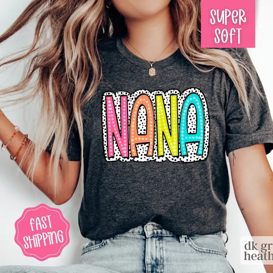 Cute Nana Shirt, Mother's Day Gift, Nana Crewneck, Oversized Shirt, Gift for Nana Tshirt
