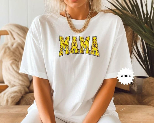 Cute Softball Mama Tshirt, Mothers Day Gift For Softball Mom, Gift For Softball Lover Mom Shirt, Softball Fan Gift