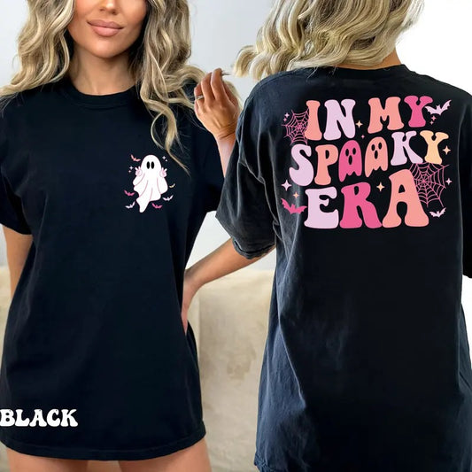 Cute Spooky Shirt In My Spooky Era Shirt Halloween Ghost Shirt Fall Season Tee Retro Halloween Women's Halloween Shirt