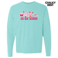 Cutesy Pink Tis the Season Long Sleeve Comfort Colors T-Shirt 'NLB' Hoodie, Sweatshirt | CoreVibeTees.com