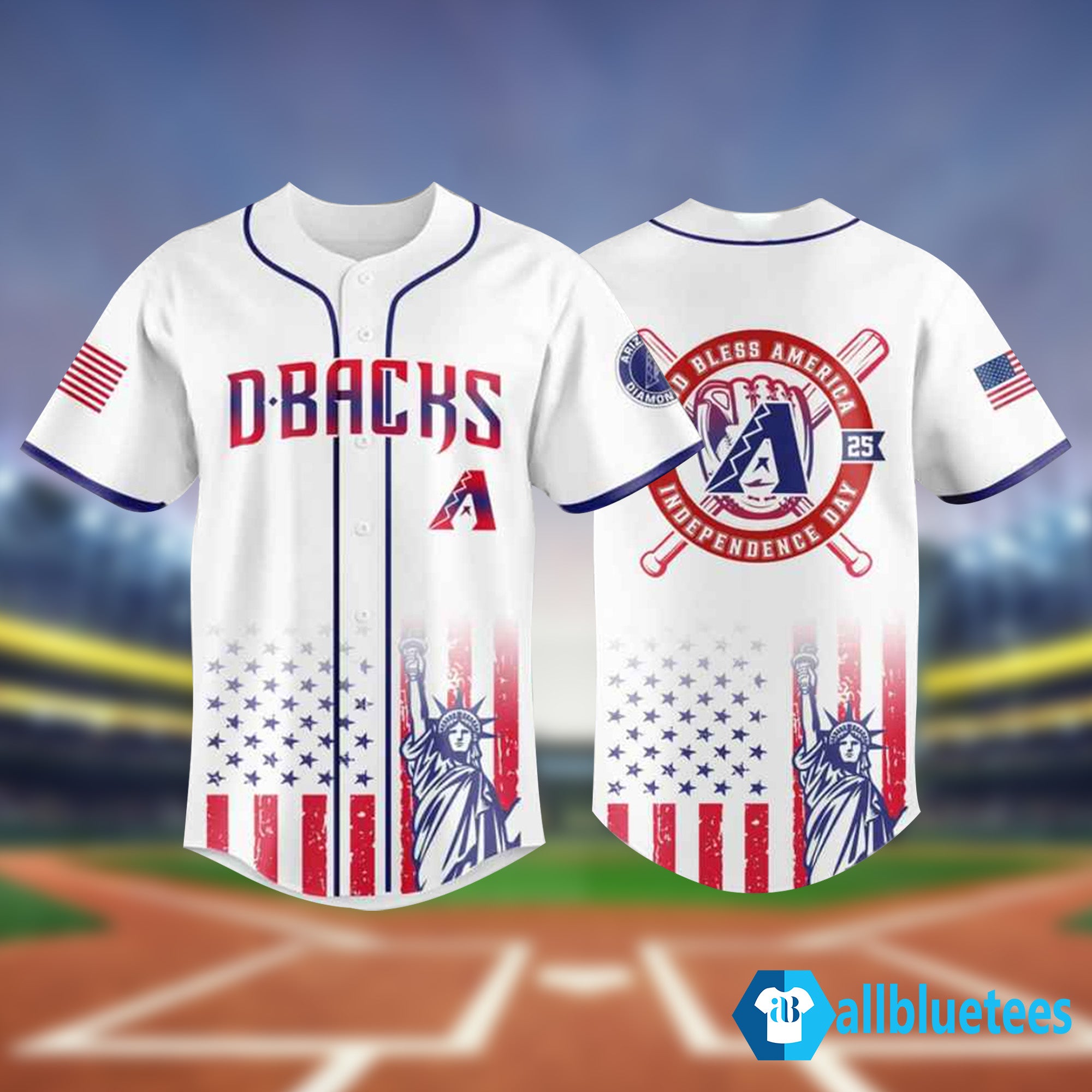 D-Backs God Bless America Independence Day Jersey 2025