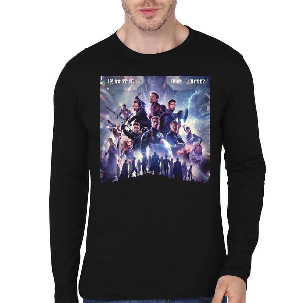 Avengers Endgame Black Full Sleeve T-Shirt Style001 Hoodie, Sweatshirt | CoreVibeTees.com