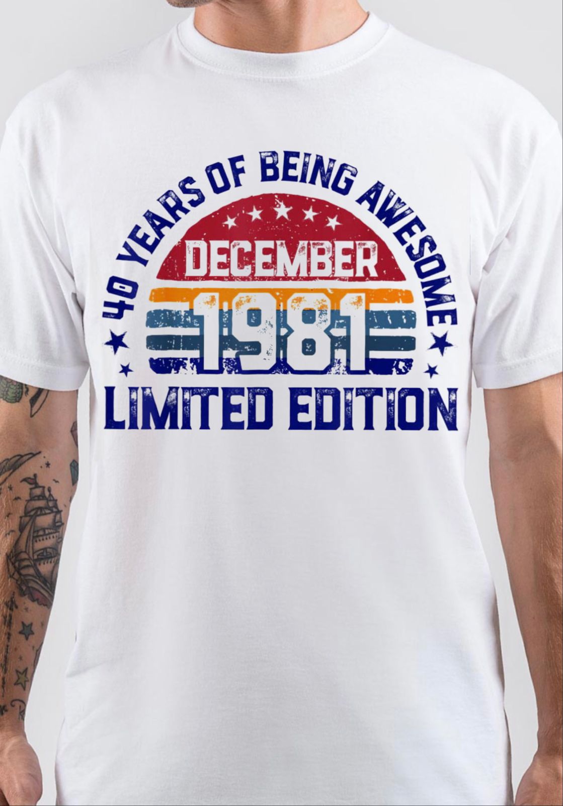 December 1981 40 Years Of Being Awesome T-Shirt Hoodie, Sweatshirt | CoreVibeTees.com