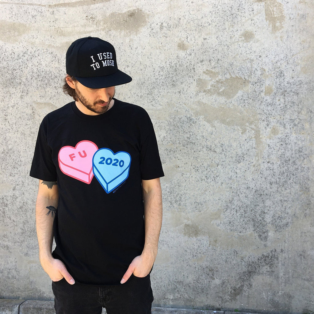 F U 2020 Candy Hearts T-Shirt (Black) Hoodie, Sweatshirt | CoreVibeTees.com (Image 2)