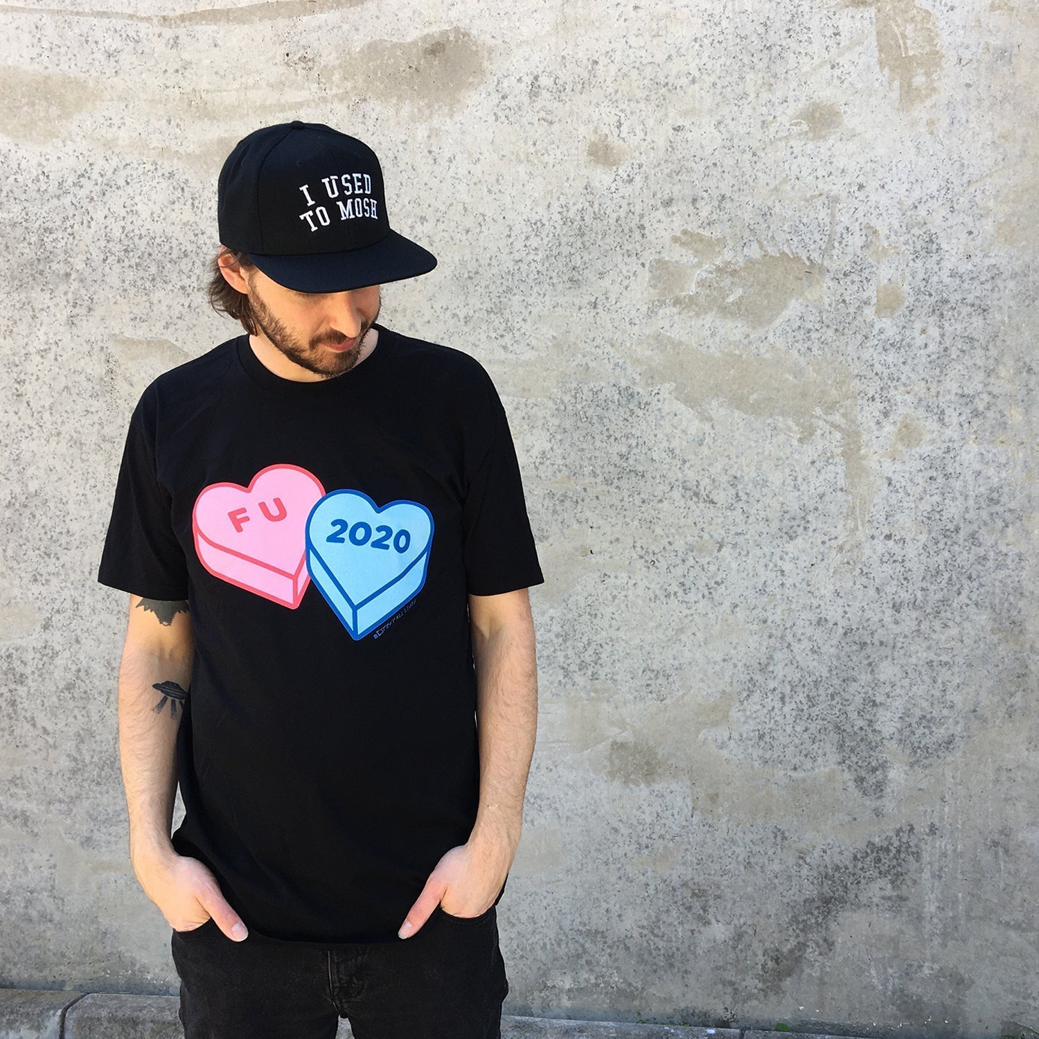 F U 2020 Candy Hearts T-Shirt (Black) Hoodie, Sweatshirt | CoreVibeTees.com (Image 2)