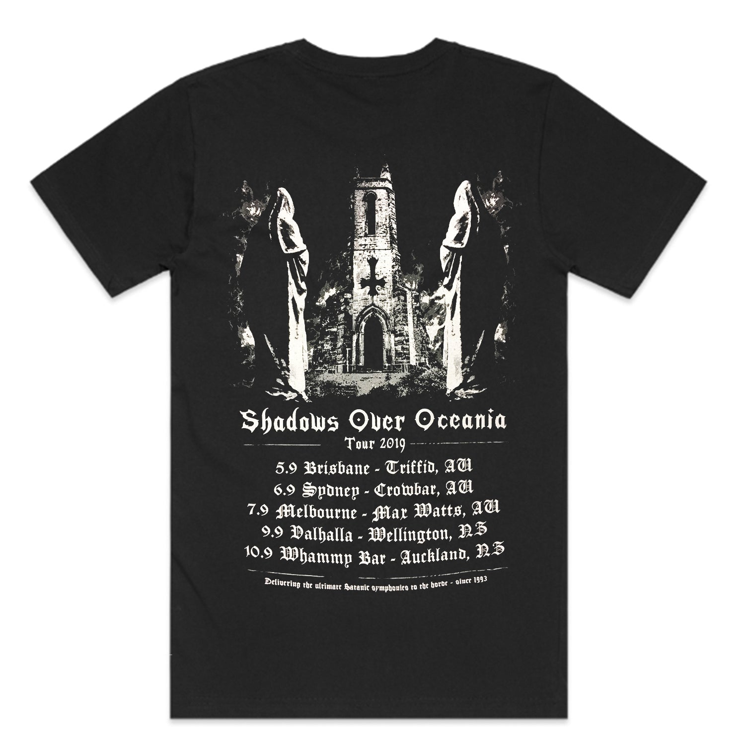 Shadows Over Oceania Tour 2019 T-Shirt (Black) Hoodie, Sweatshirt | CoreVibeTees.com (Image 2)