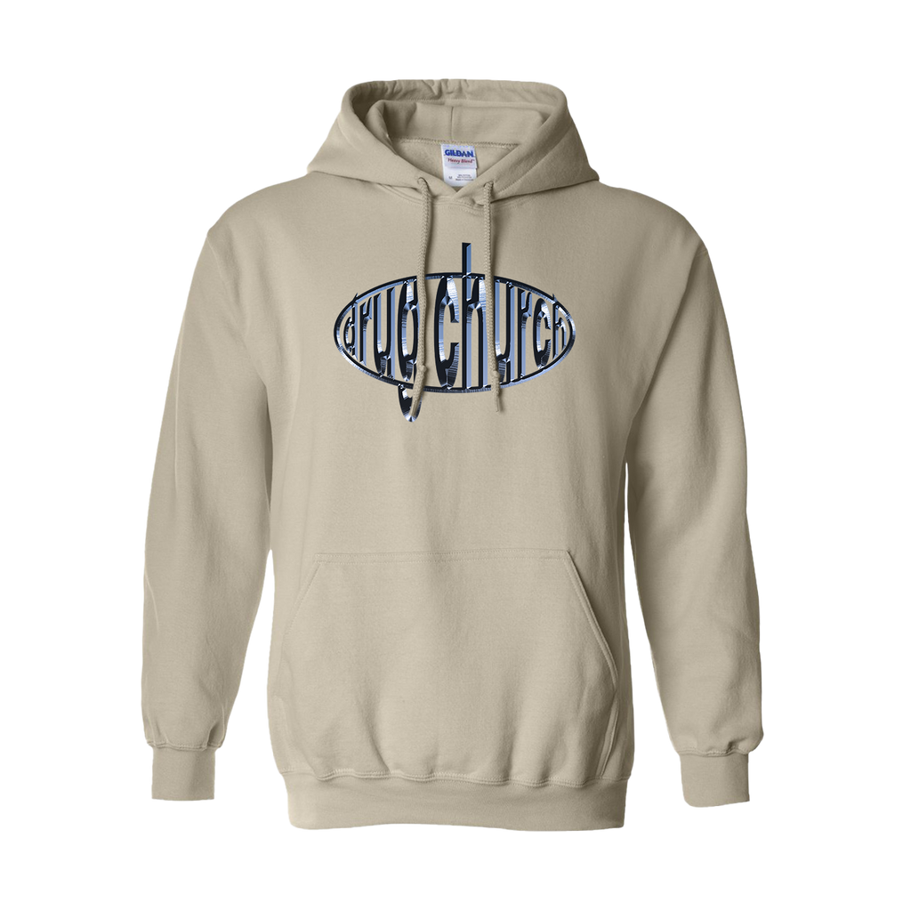 Drug Church - CHROME LOGO SAND HOODIE T-Shirts, Sweatshirt | CoreVibeTees.com