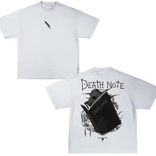 DEATH NOTE AKUMA WHITE T-SHIRT, DEATH NOTE Shirt, DEATH NOTE Merch, Anime Shirt, Vintage Graphic Tee, Anime Graphic Tee, gift For fan Top Menswear