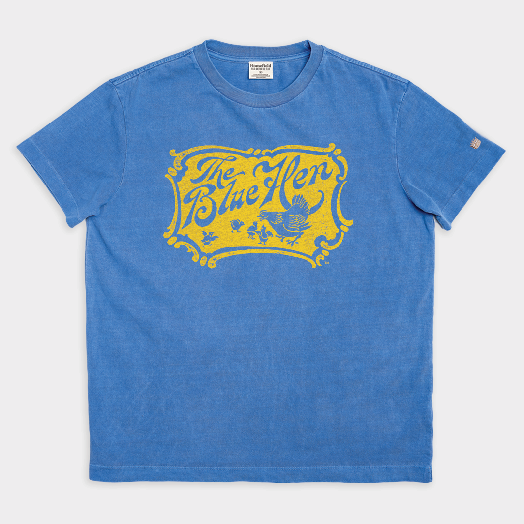 University of Delaware "The Blue Hen" Vintage Heavyweight Tee Hoodie, Sweatshirt | CoreVibeTees.com