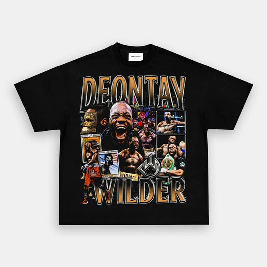 DEONTAY WILDER TEE Boxing T-shirt, Boxer Tee, Sports Shirt, Athletic Tee, Fitness Gift, Workout T-shirt Crewneck Clothing Cotton Menswear