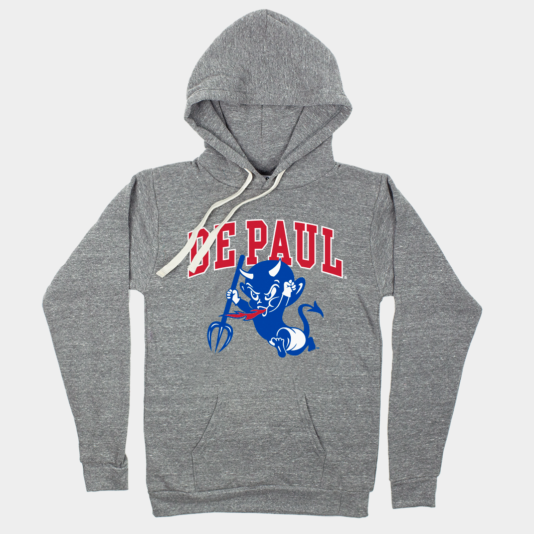 Retro DePaul Blue Demons Mascot Hoodie Style001 T-Shirts, Sweatshirt | CoreVibeTees.com