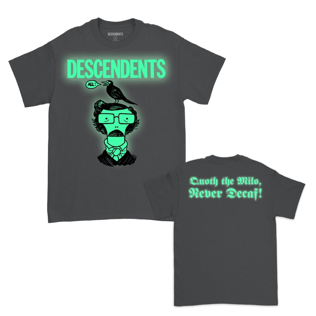Quoth the Milo Glow in the Dark Tee (Charcoal) Hoodie, Sweatshirt | CoreVibeTees.com (Image 1)