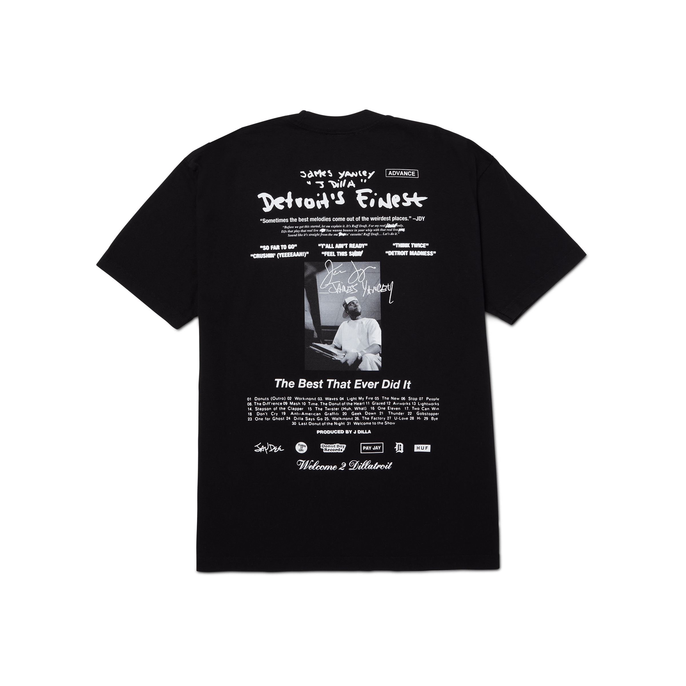 HUF x J Dilla Detroits Finest T-Shirt Hoodie, Sweatshirt | CoreVibeTees.com (Image 2)