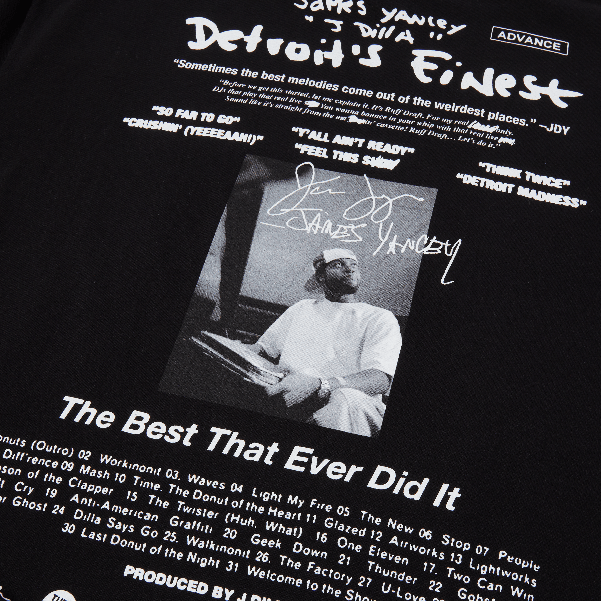 HUF x J Dilla Detroits Finest T-Shirt Hoodie, Sweatshirt | CoreVibeTees.com (Image 4)