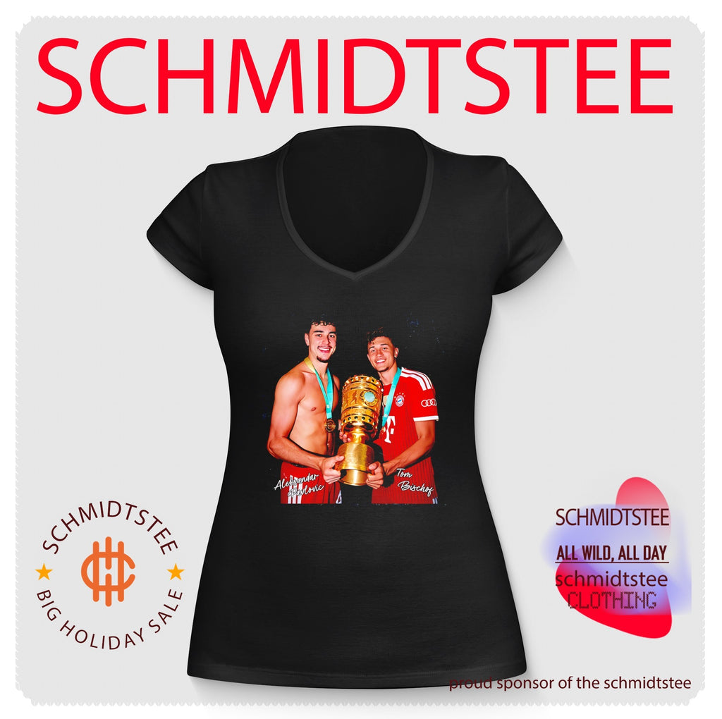 DFB Pokal Champions 2026 Aleksandar Pavlovic and Tom Bischof shirt