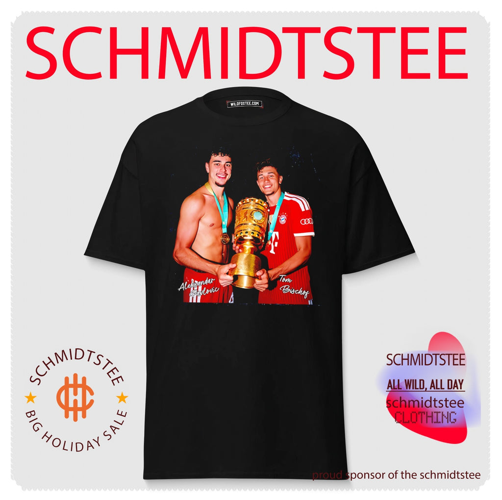 DFB Pokal Champions 2026 Aleksandar Pavlovic and Tom Bischof shirt