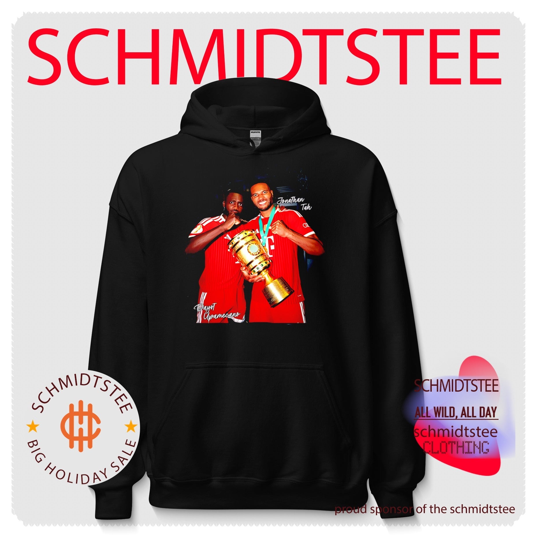 DFB Pokal Champions 2026 Dayot Upamecano and Jonathan Tah shirt
