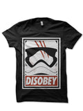 Disobey Black Half Sleeve T-Shirt Hoodie, Sweatshirt | CoreVibeTees.com