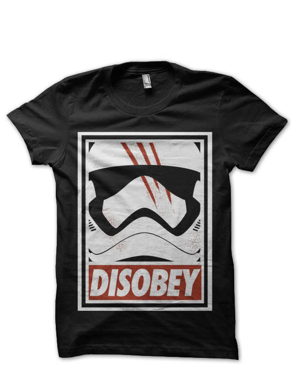 Disobey Black Half Sleeve T-Shirt Hoodie, Sweatshirt | CoreVibeTees.com
