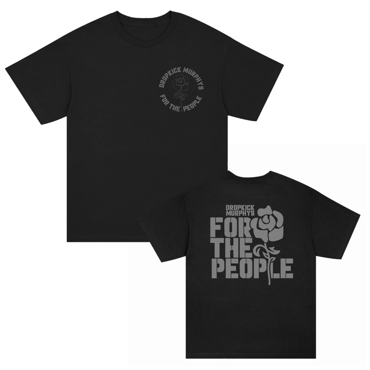 For The People Rose T-Shirt (Black) Hoodie, Sweatshirt | CoreVibeTees.com