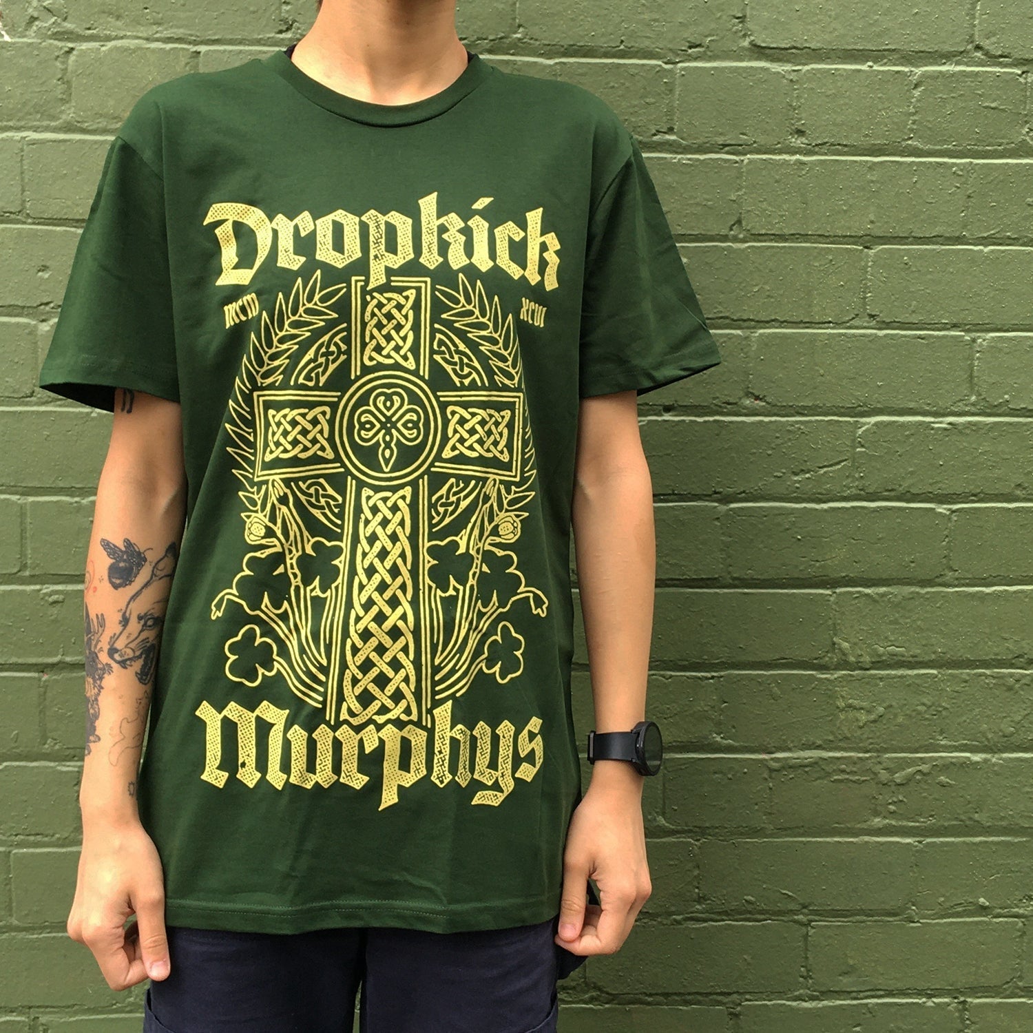 Celtic Cross Logo T-Shirt (Forest Green) Hoodie, Sweatshirt | CoreVibeTees.com (Image 2)