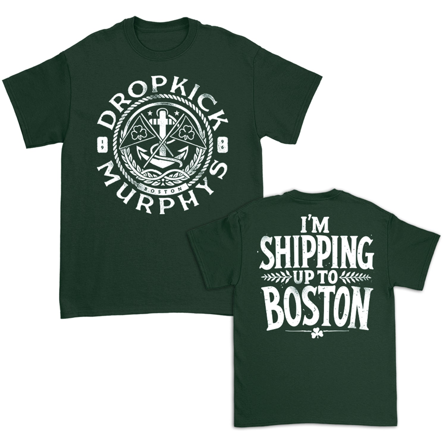 Nautical Shipping Up To Boston T-Shirt (Forest Green) Hoodie, Sweatshirt | CoreVibeTees.com