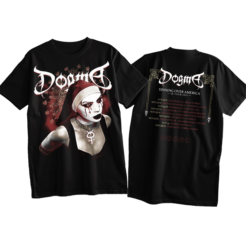 Dogma - Sinning Over America Tour 2024 T-Shirt Hoodie, Sweatshirt | CoreVibeTees.com