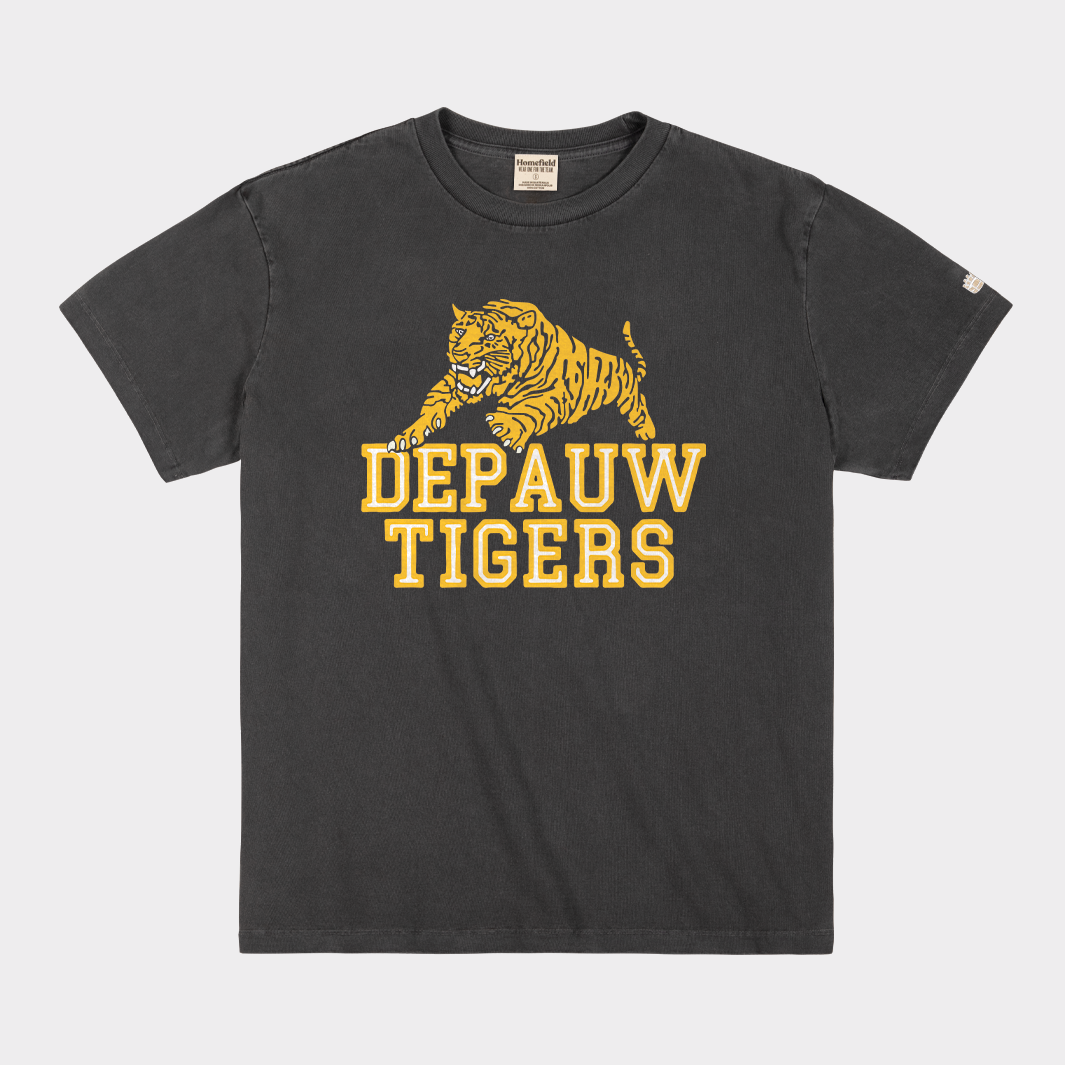 DePauw Tigers Retro Tiger Heavyweight Tee Hoodie, Sweatshirt | CoreVibeTees.com
