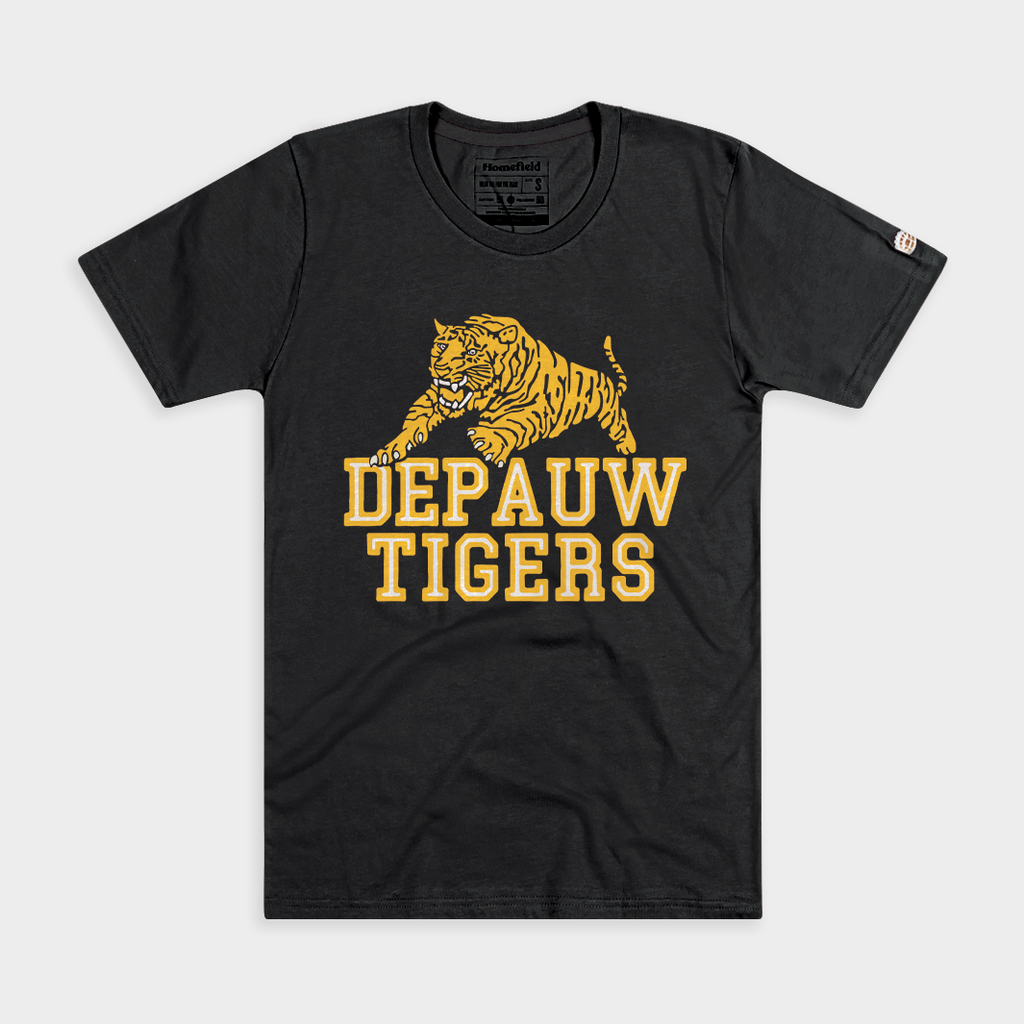 DePauw Tigers Retro Tiger Tee Hoodie, Sweatshirt | CoreVibeTees.com