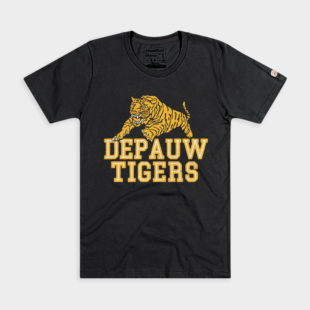 DePauw Tigers Retro Tiger Tee Hoodie, Sweatshirt | CoreVibeTees.com