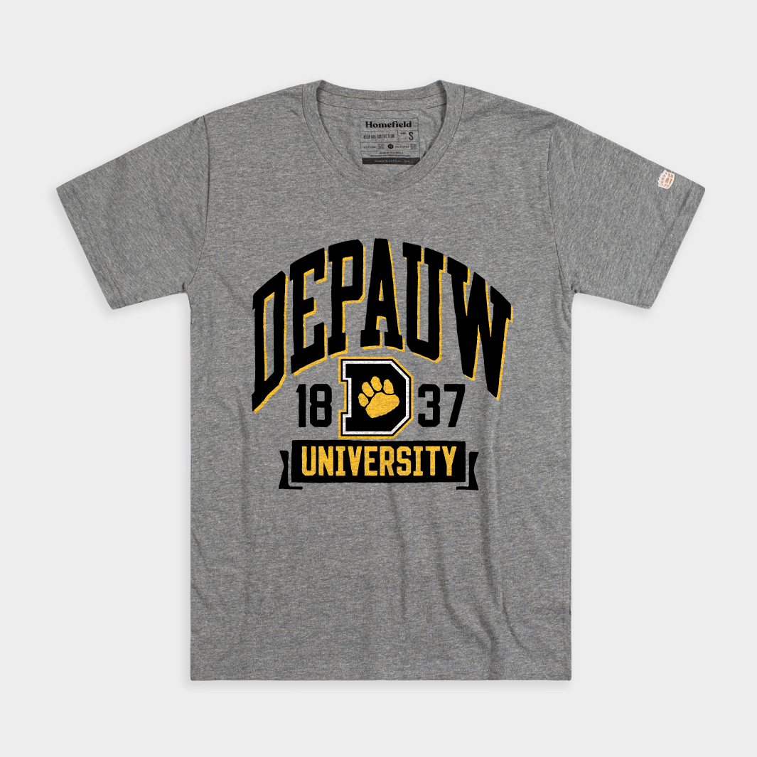 DePauw D Paw Logo 1837 Retro Tee Hoodie, Sweatshirt | CoreVibeTees.com