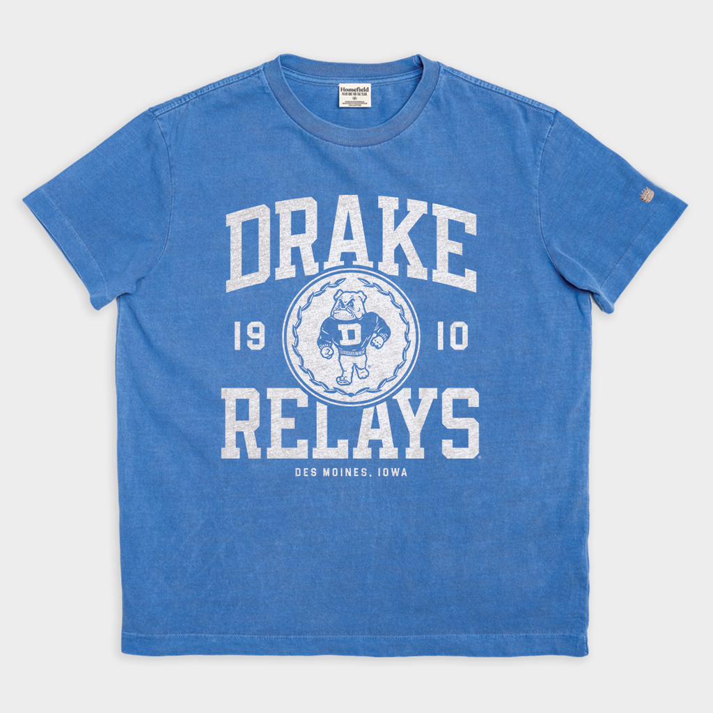Drake Relays Retro Running Bulldog Vintage Heavyweight Tee Hoodie, Sweatshirt | CoreVibeTees.com