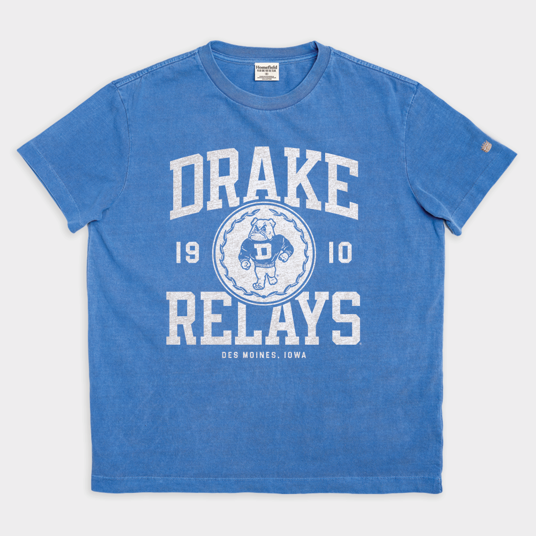 Drake Relays Retro Running Bulldog Vintage Heavyweight Tee Hoodie, Sweatshirt | CoreVibeTees.com