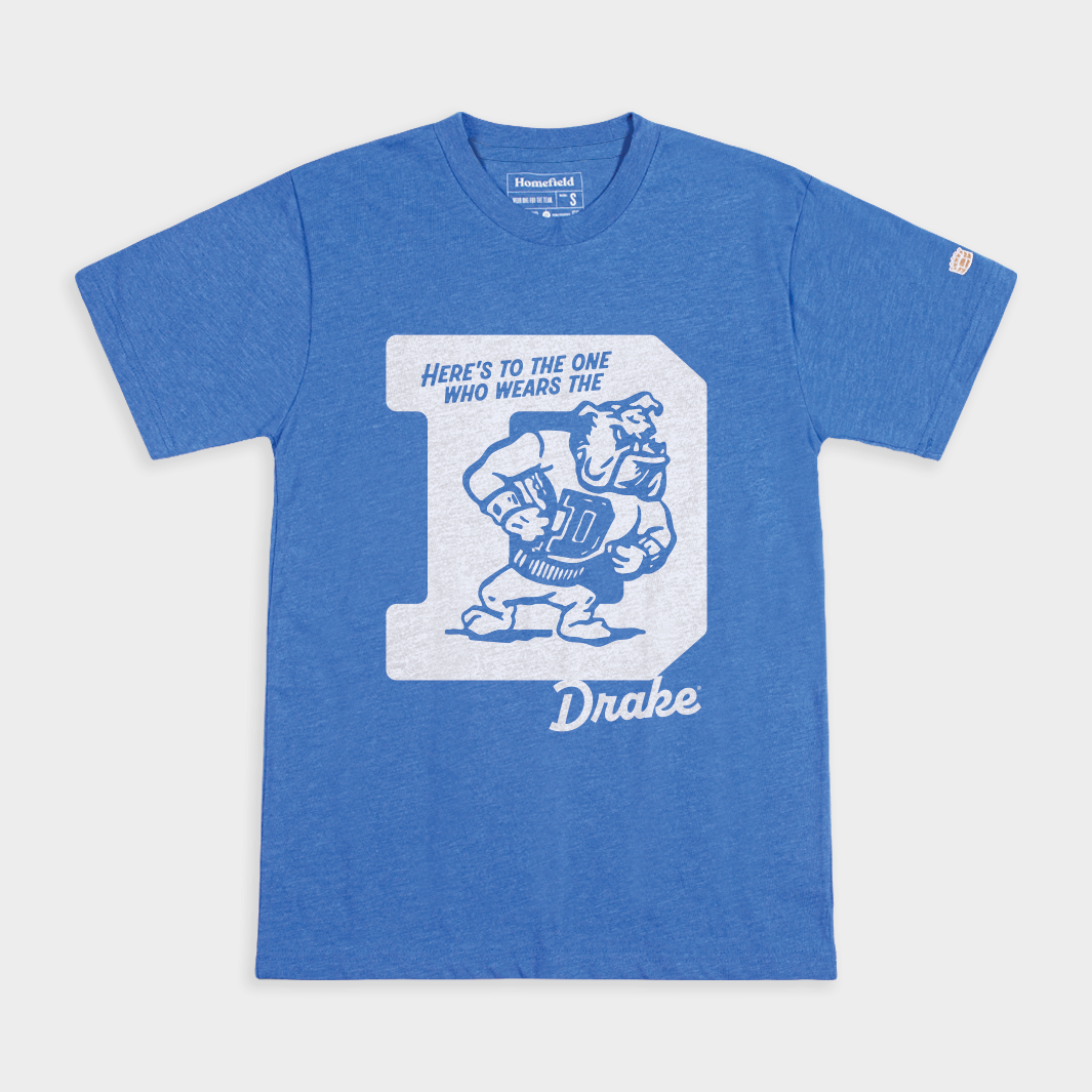 Drake Bulldogs Retro "'D' Song" Tee Hoodie, Sweatshirt | CoreVibeTees.com