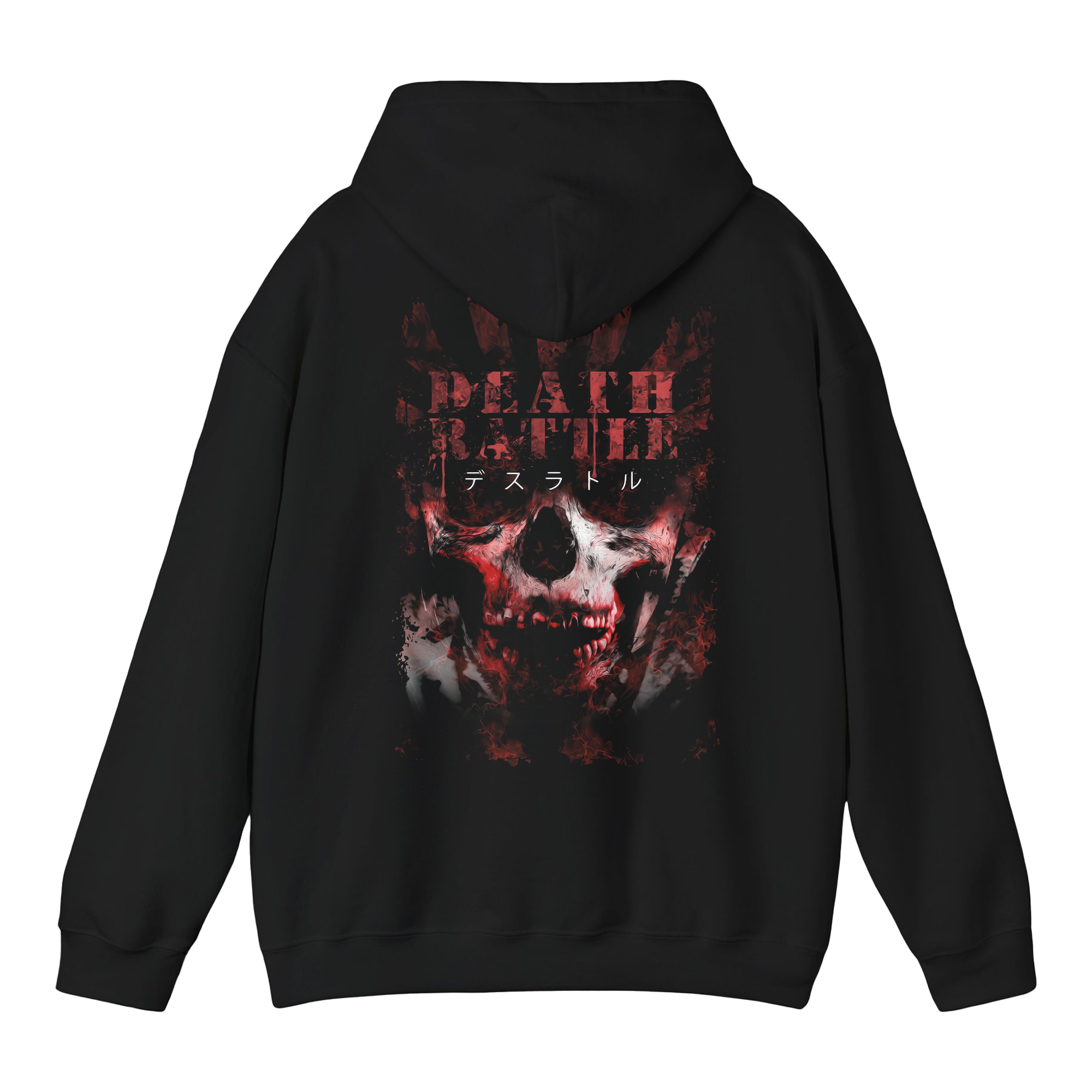 Death Rattle - Japan Skull Hoodie T-Shirts, Sweatshirt | CoreVibeTees.com (Image 3)