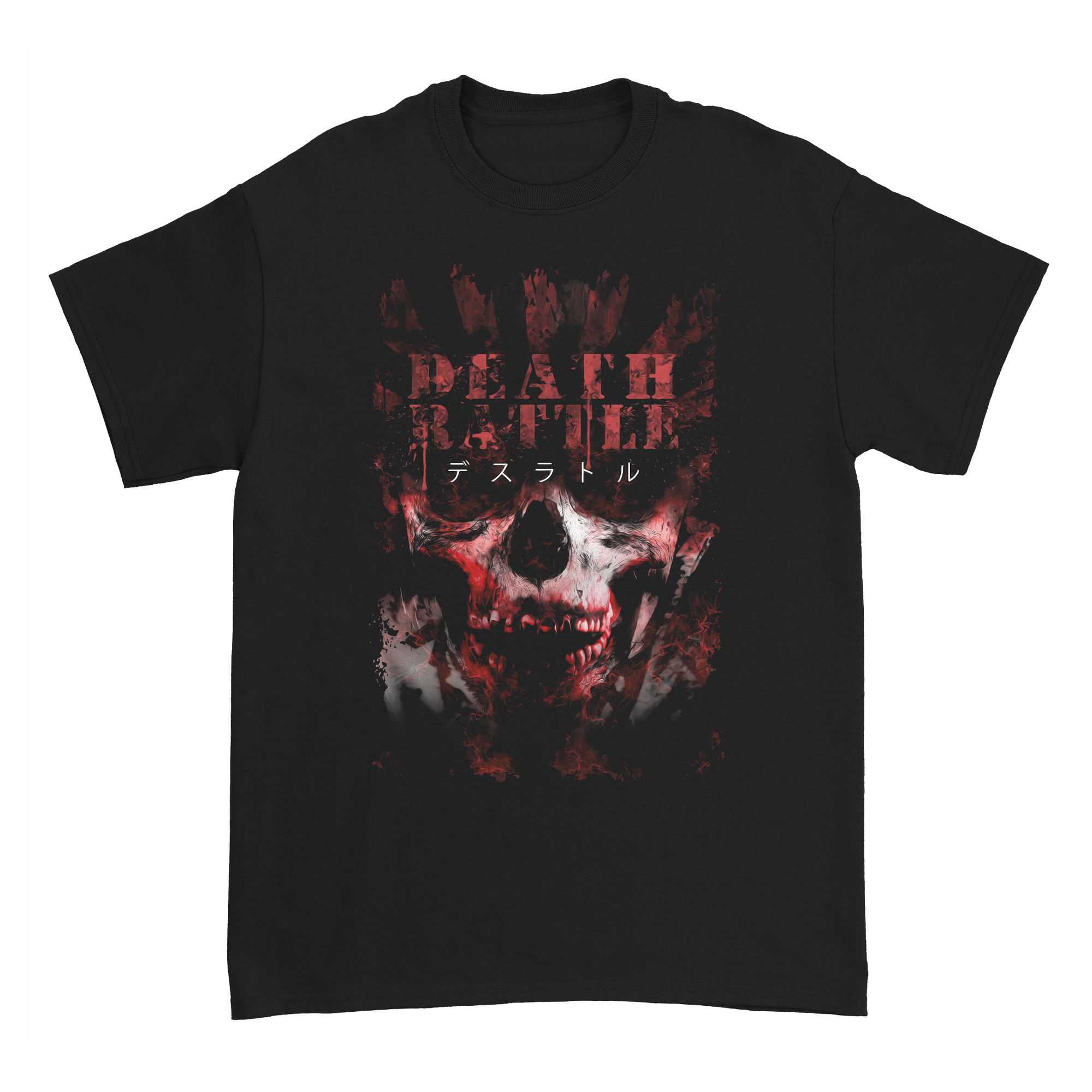 Death Rattle - Japan Skull T-Shirt Hoodie, Sweatshirt | CoreVibeTees.com