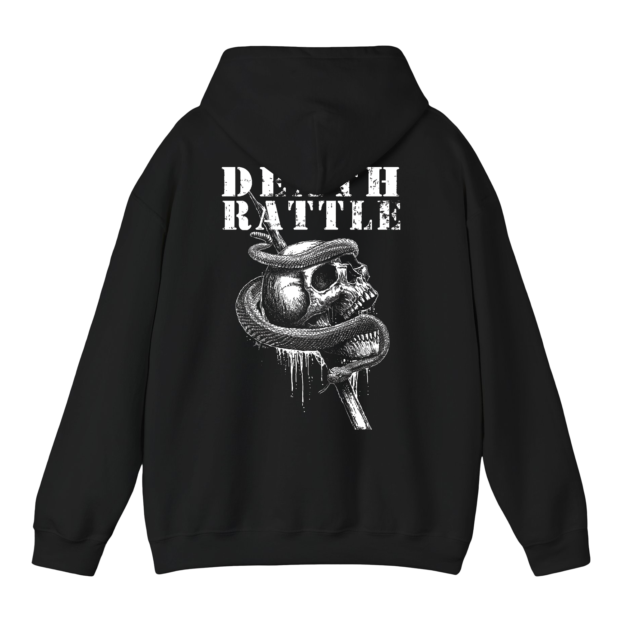 Death Rattle - SnakeSkull Hoodie T-Shirts, Sweatshirt | CoreVibeTees.com (Image 3)