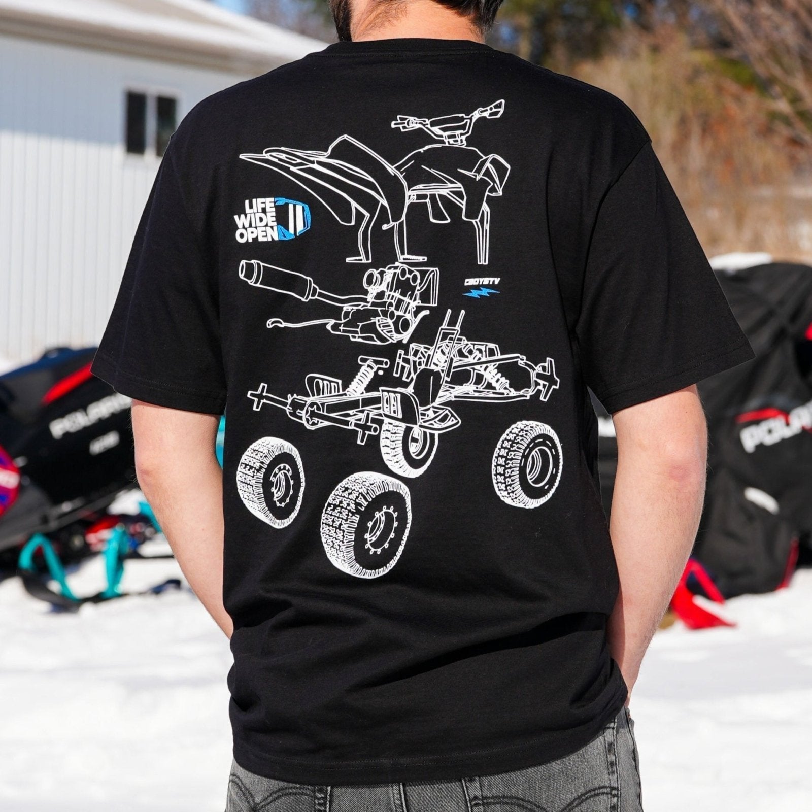 Quad Blowup Tee Hoodie, Sweatshirt | CoreVibeTees.com (Image 4)