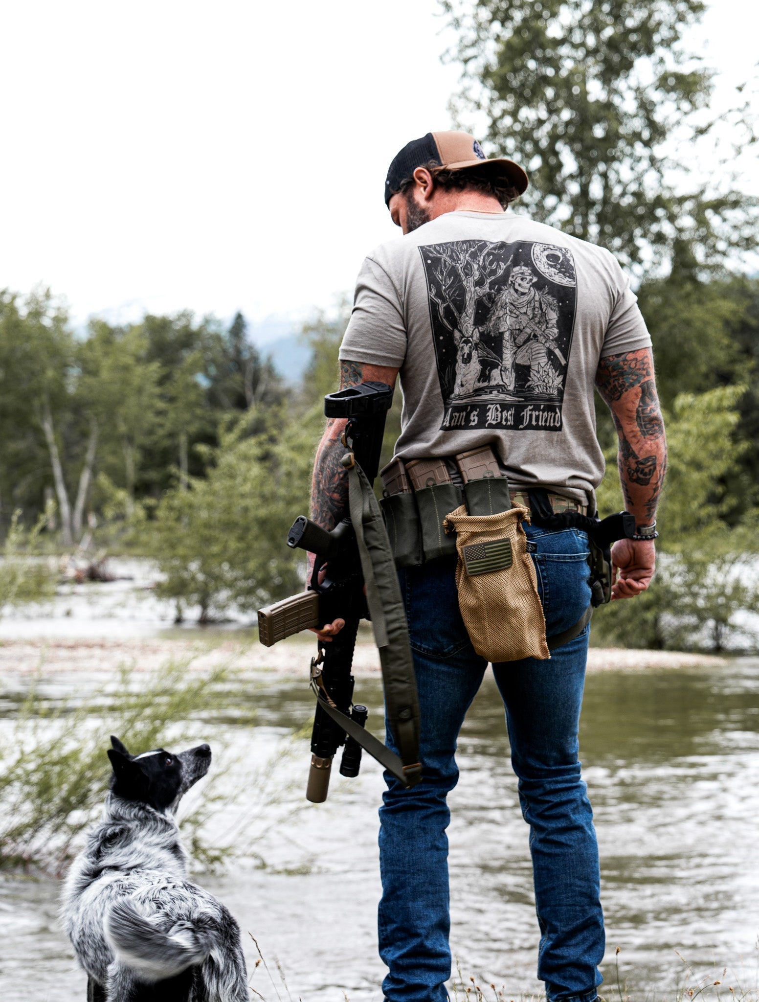 Mans Best Friend Tee Hoodie, Sweatshirt | CoreVibeTees.com (Image 3)