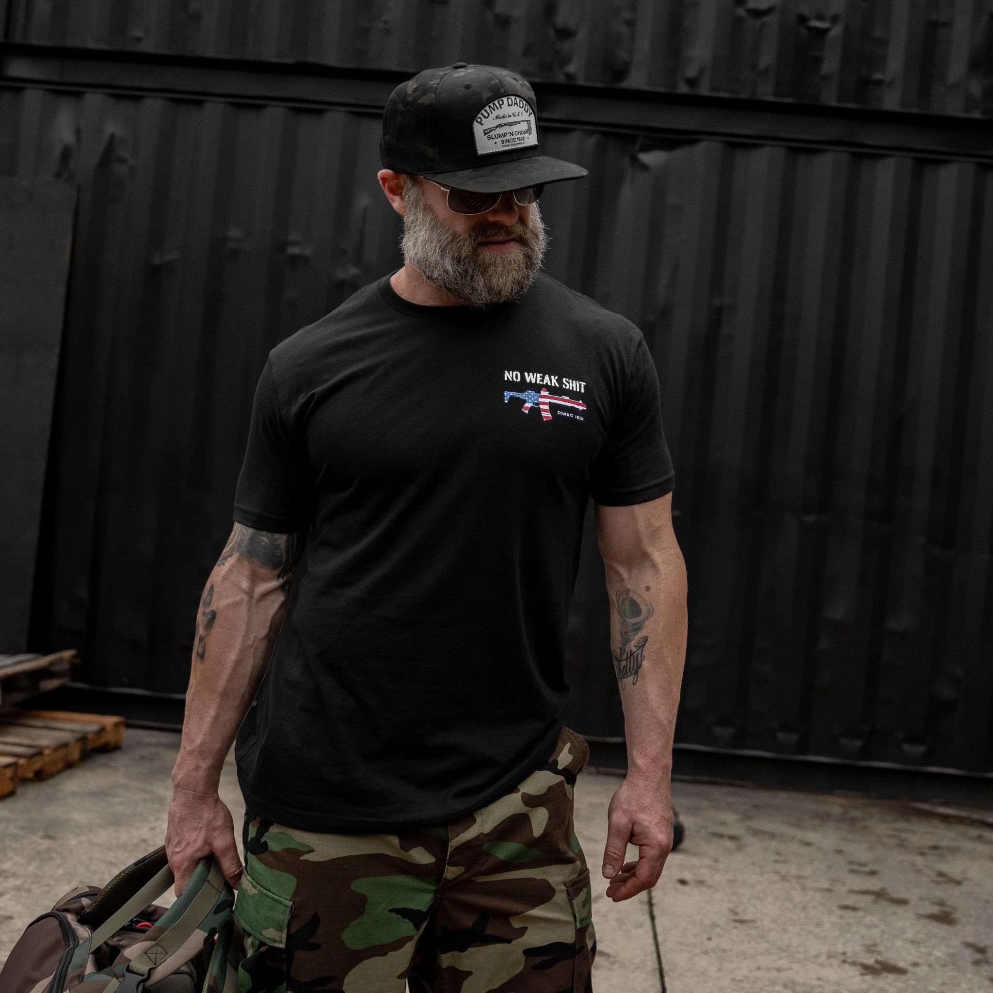 No Weak Shit Rifle Men's T-Shirt Hoodie, Sweatshirt | CoreVibeTees.com (Image 4)