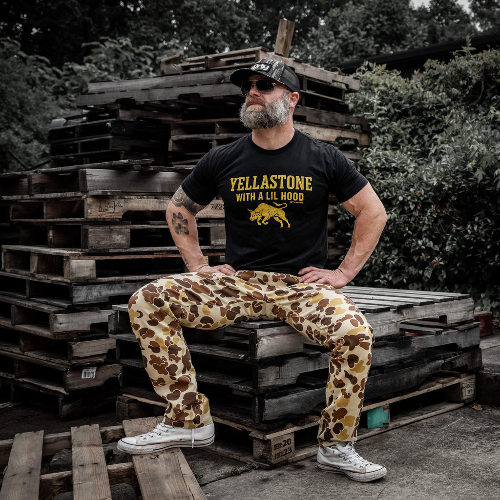 Yellastone Men's T-Shirt Hoodie, Sweatshirt | CoreVibeTees.com (Image 2)