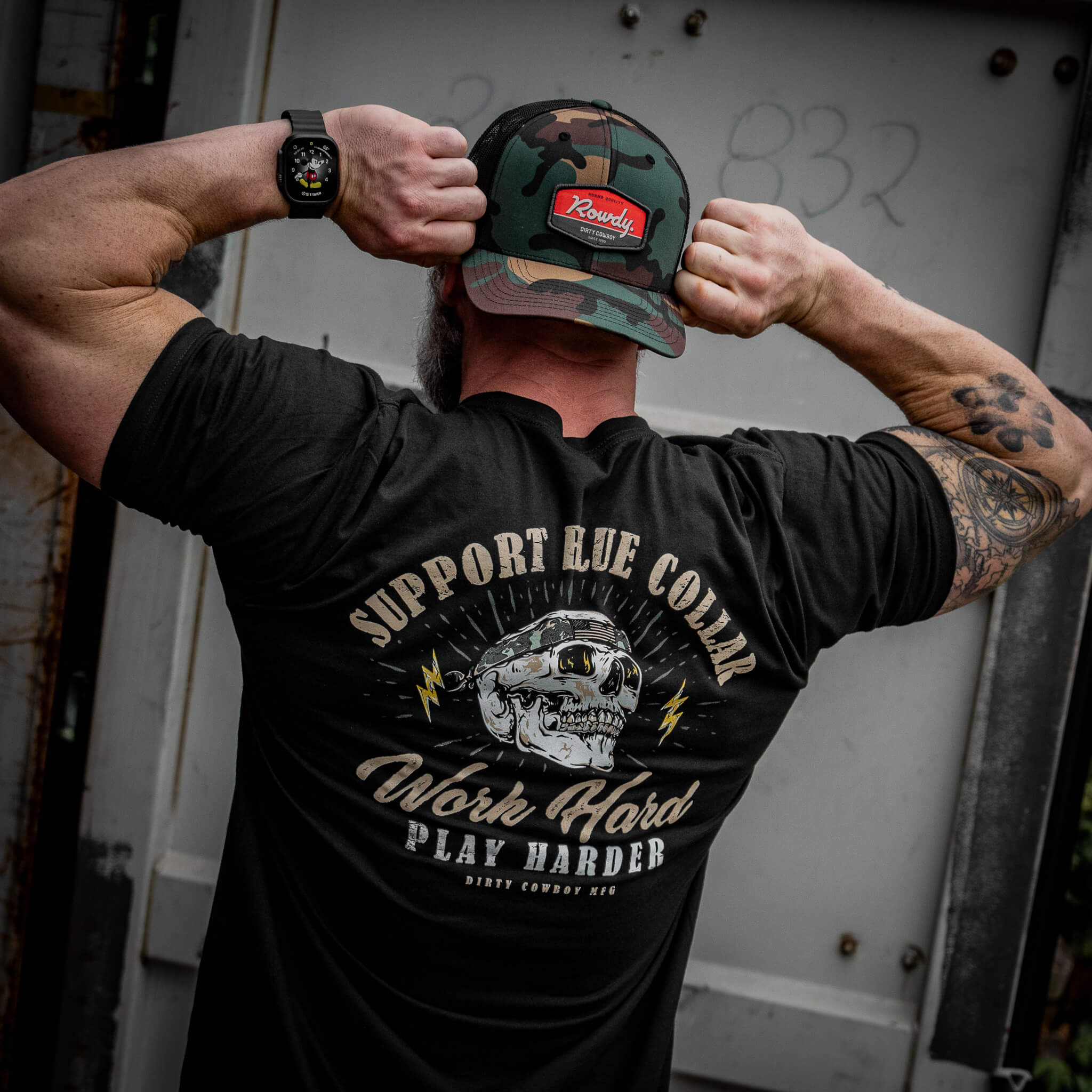 Work Hard Play Harder Men's T-Shirt Hoodie, Sweatshirt | CoreVibeTees.com (Image 3)