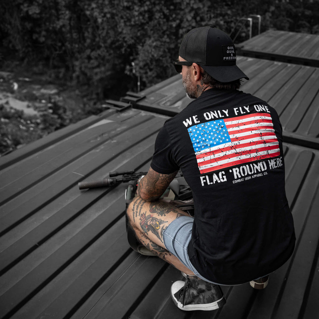 Only Flag We Fly 'Round Here Men's T-Shirt Hoodie, Sweatshirt | CoreVibeTees.com (Image 5)