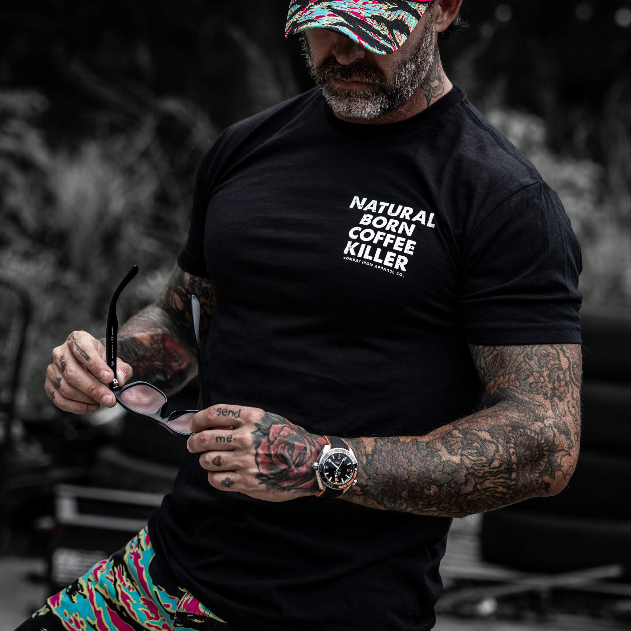 Natural Born Coffee Killer Men's T-Shirt Hoodie, Sweatshirt | CoreVibeTees.com (Image 4)