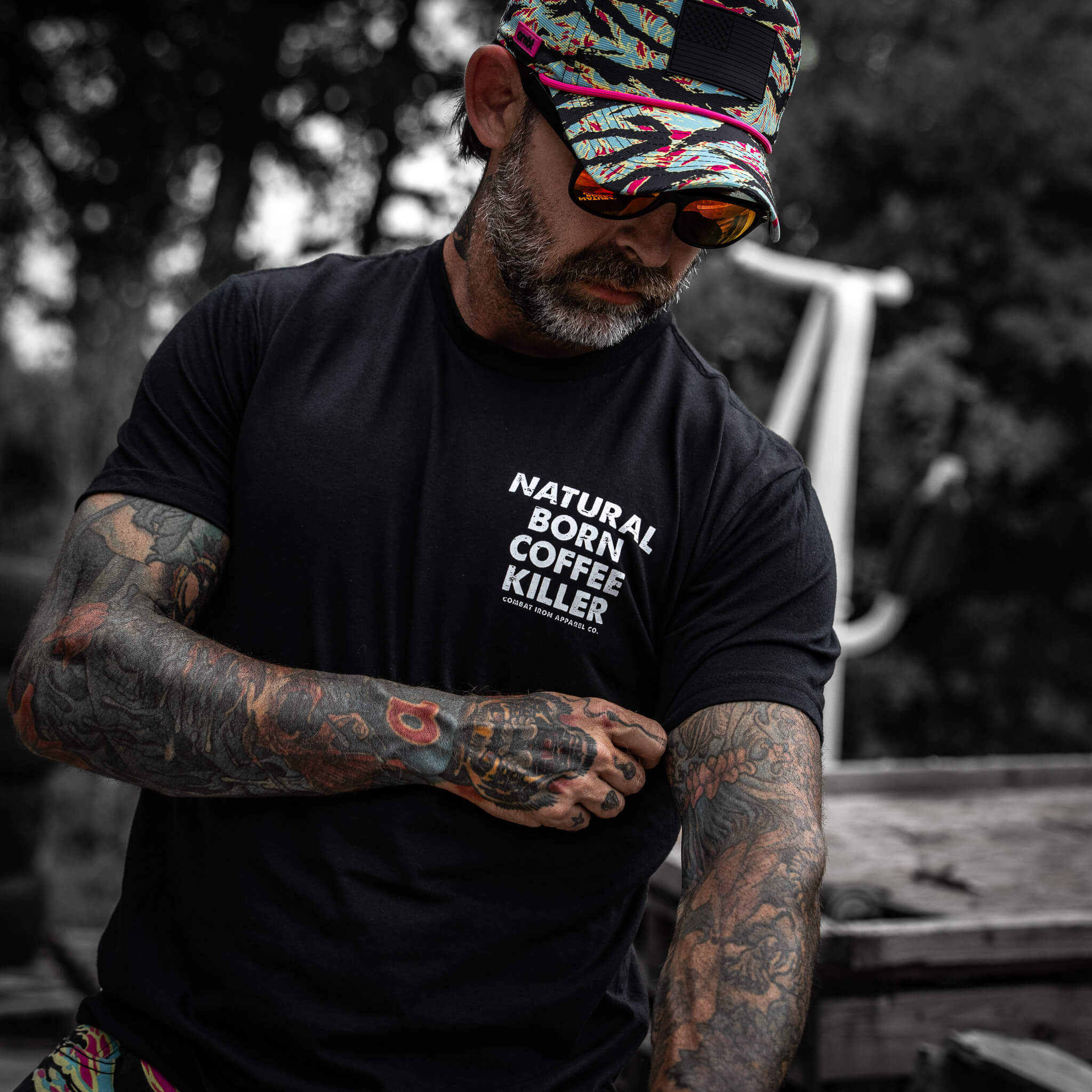 Natural Born Coffee Killer Men's T-Shirt Hoodie, Sweatshirt | CoreVibeTees.com (Image 5)