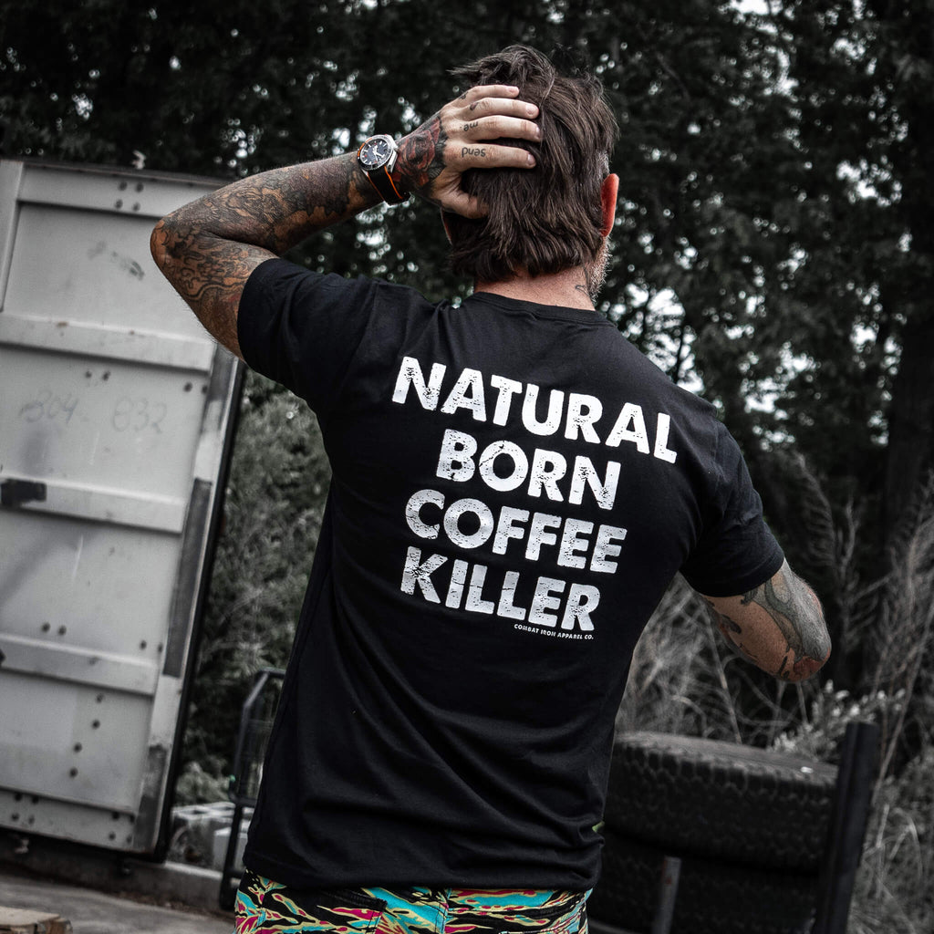 Natural Born Coffee Killer Men's T-Shirt Hoodie, Sweatshirt | CoreVibeTees.com (Image 2)