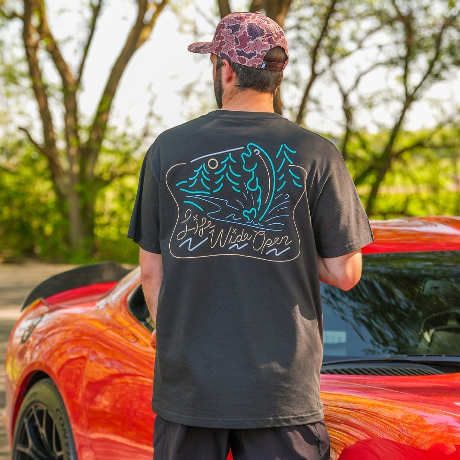 Neon Fishing Tee Hoodie, Sweatshirt | CoreVibeTees.com (Image 4)